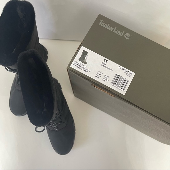 TIMBERLAND Waterproof Pull On Boots In Jet Black- New In Box - Duplicate - Picture 4 of 16